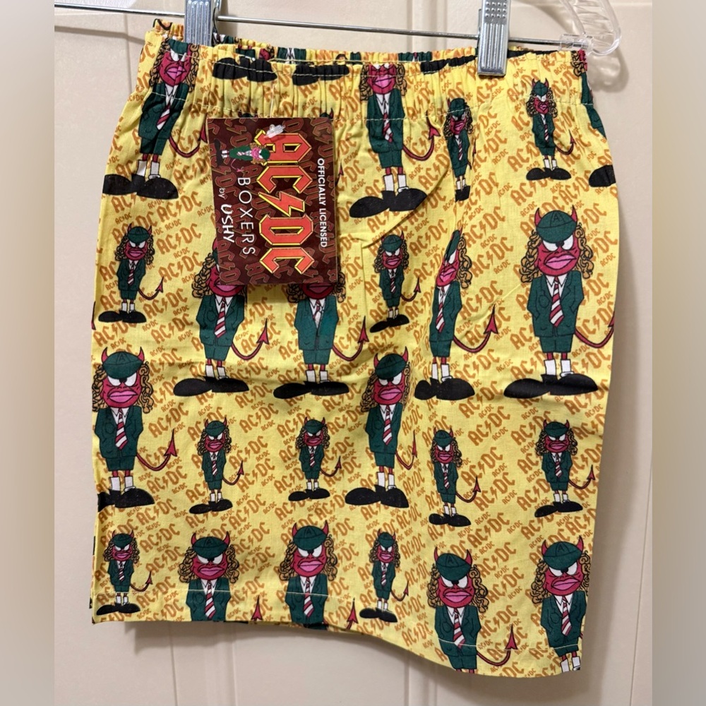 Ushy Boxers AC/DC Officially Licensed Colorful Cotton Size XL